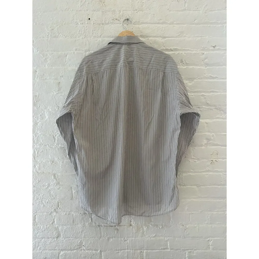 Gucci by Tom Ford Striped Oversized Button Up Shirt